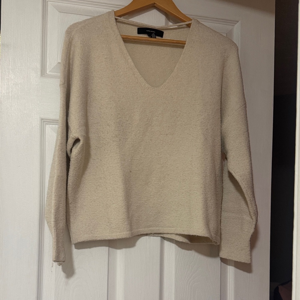 Vero Moda Beige V-Neck Sweater